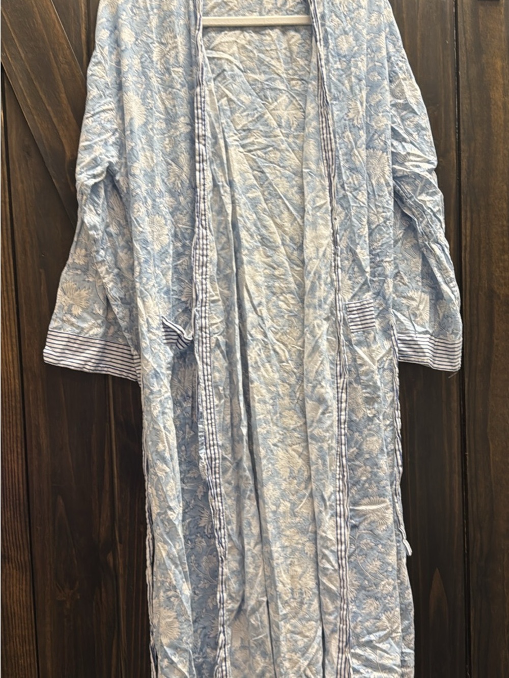 Darling Light Blue Floral Longline Robe